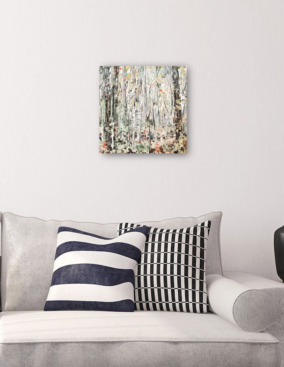 Cuadro decorativo técnica mixta Bosques 5