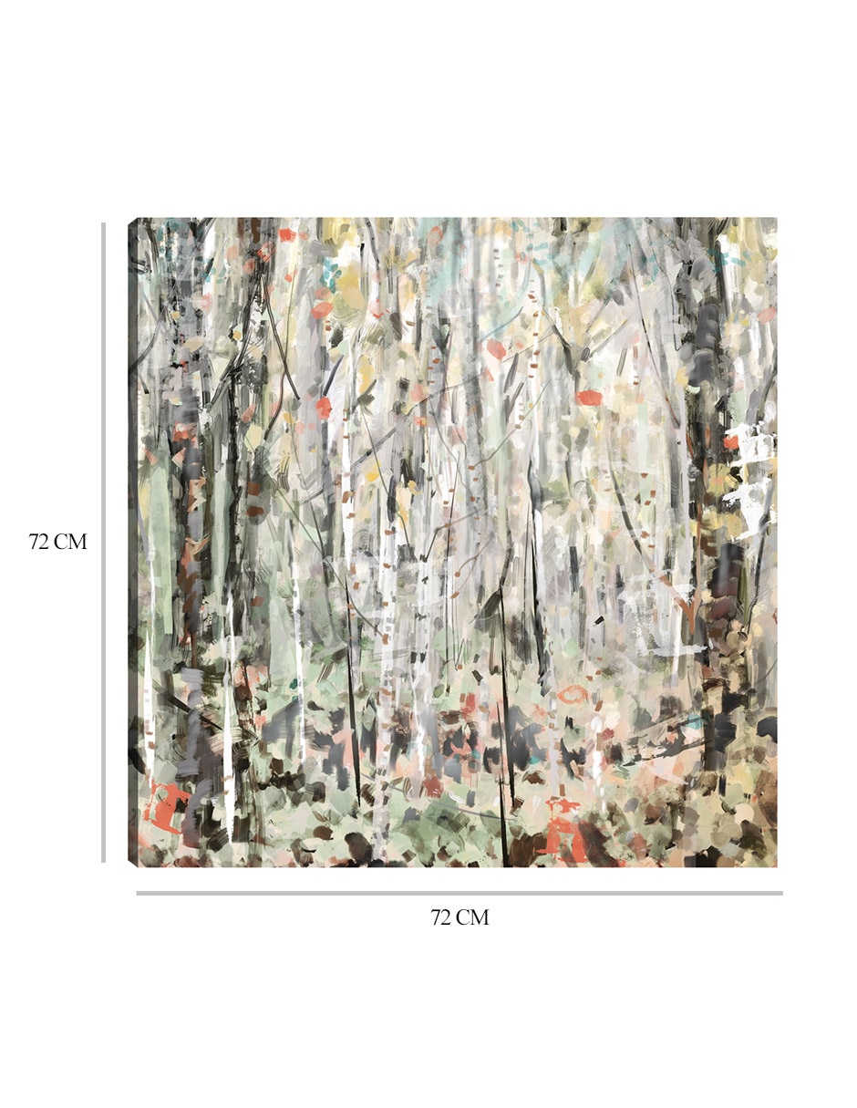Cuadro decorativo técnica mixta Bosques 2