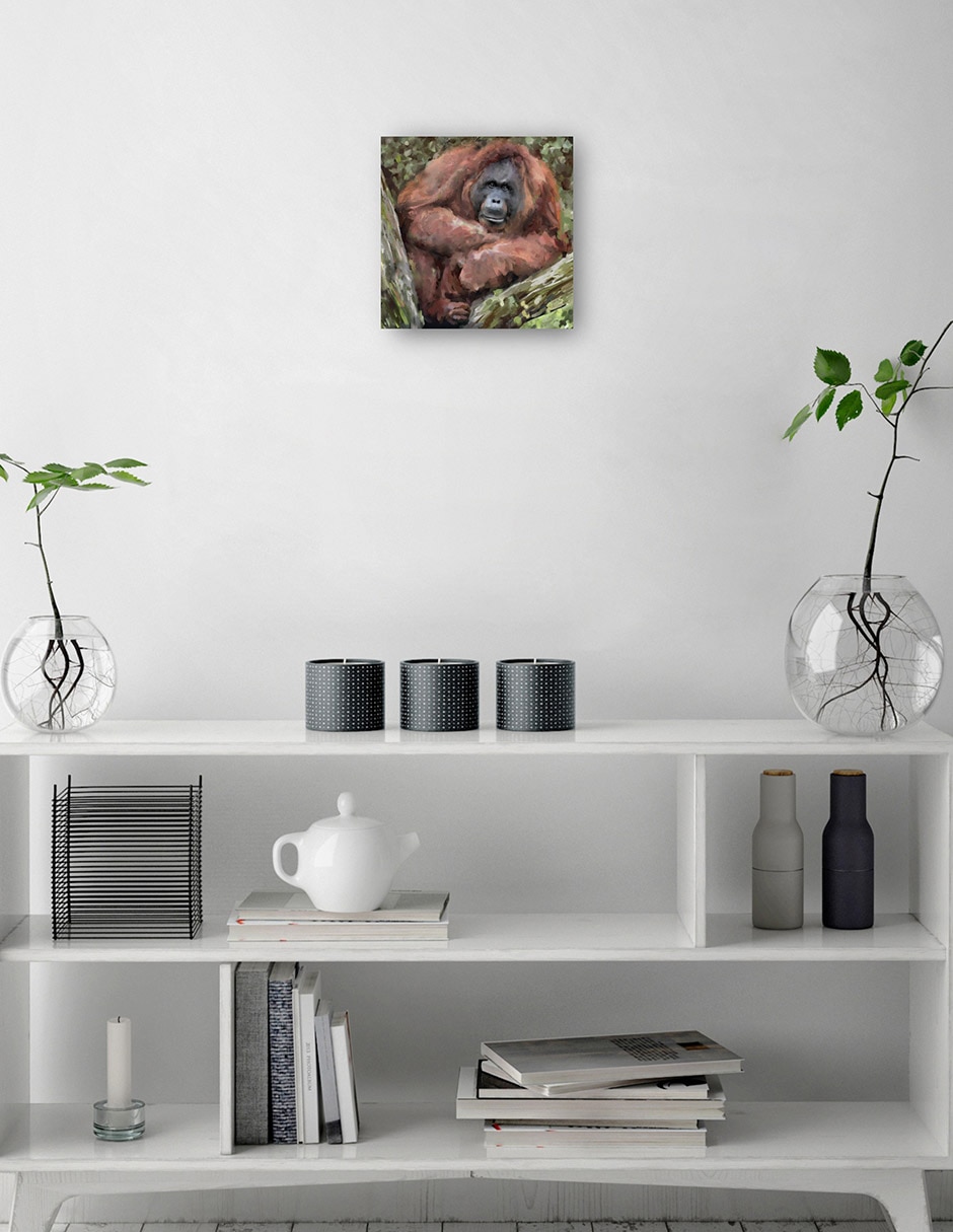 Cuadro decorativo técnica mixta Vida Silvestre 3