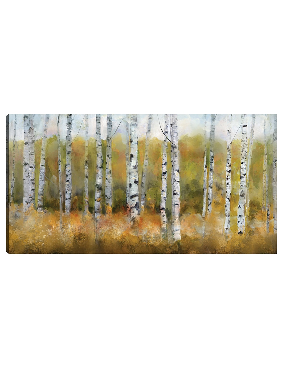 Cuadro decorativo técnica mixta Bosques