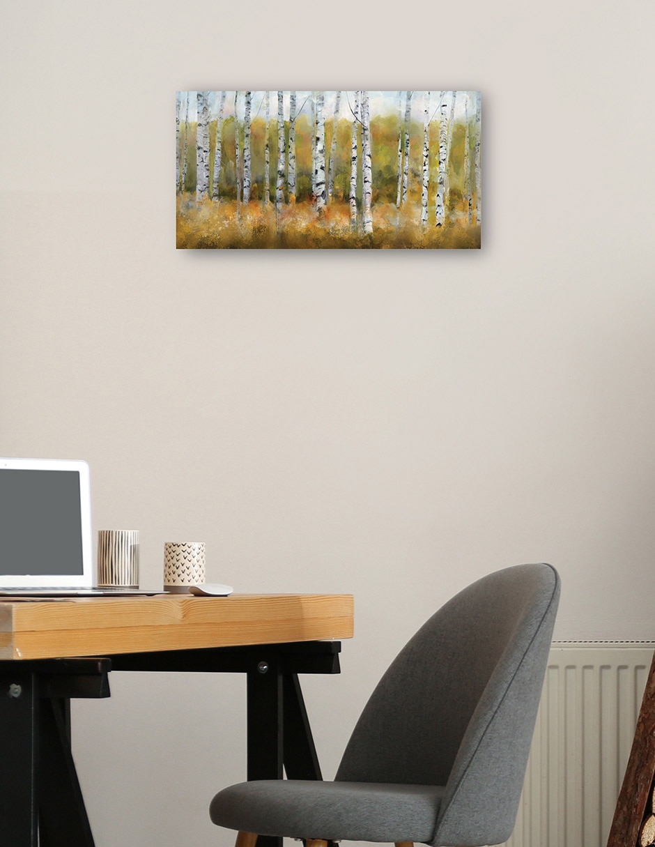 Cuadro decorativo técnica mixta Bosques 2