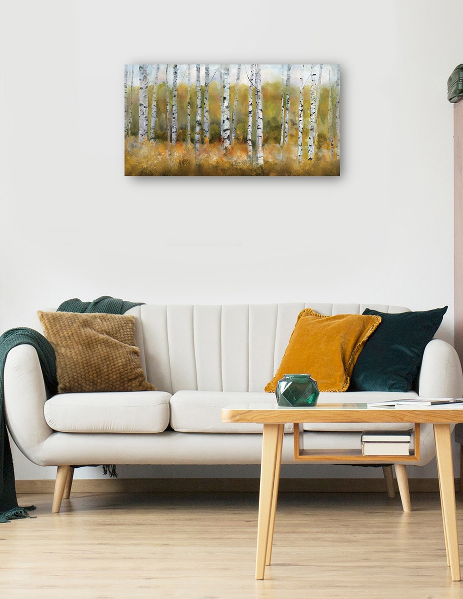 Cuadro decorativo técnica mixta Bosques 5