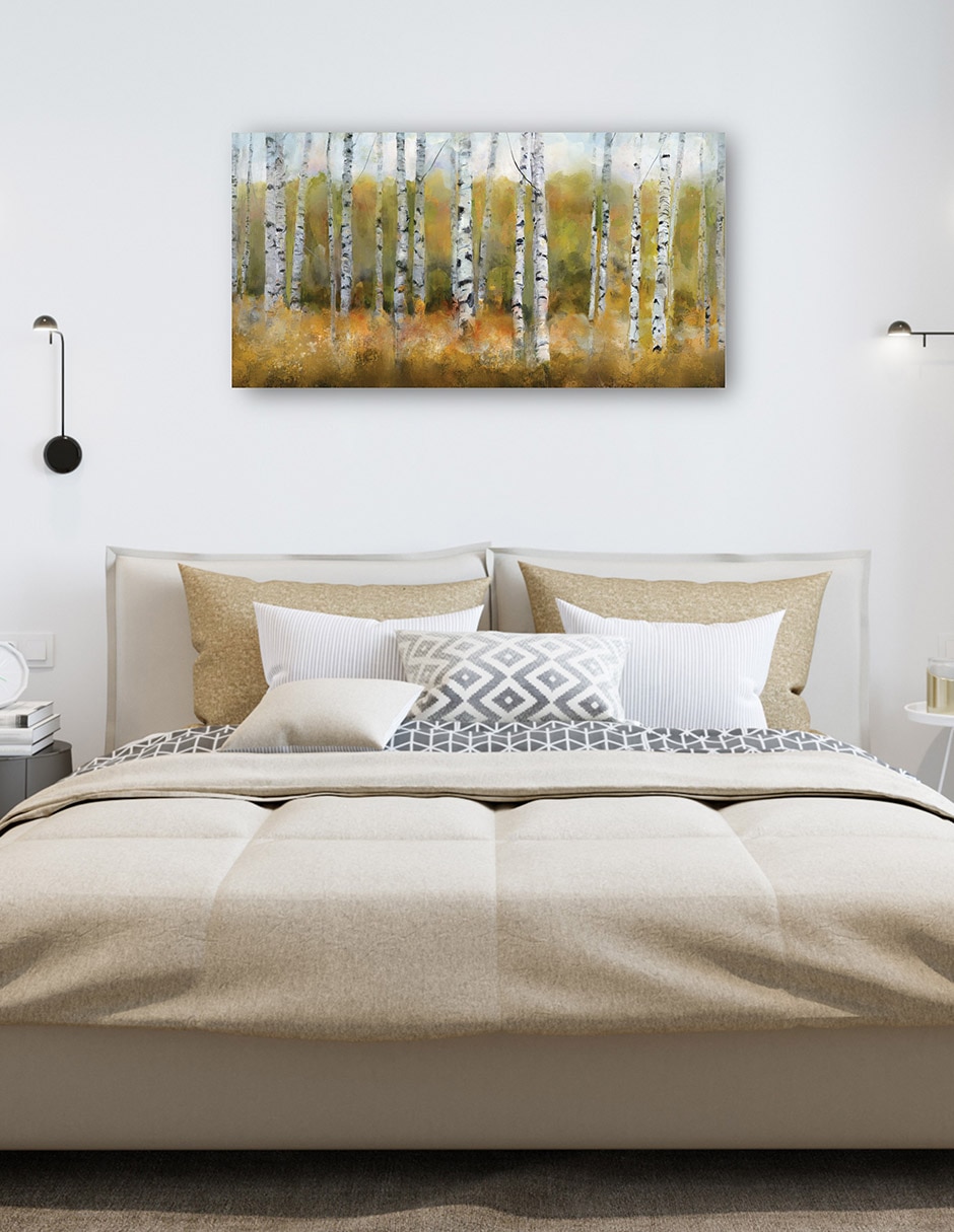 Cuadro decorativo técnica mixta Bosques 6