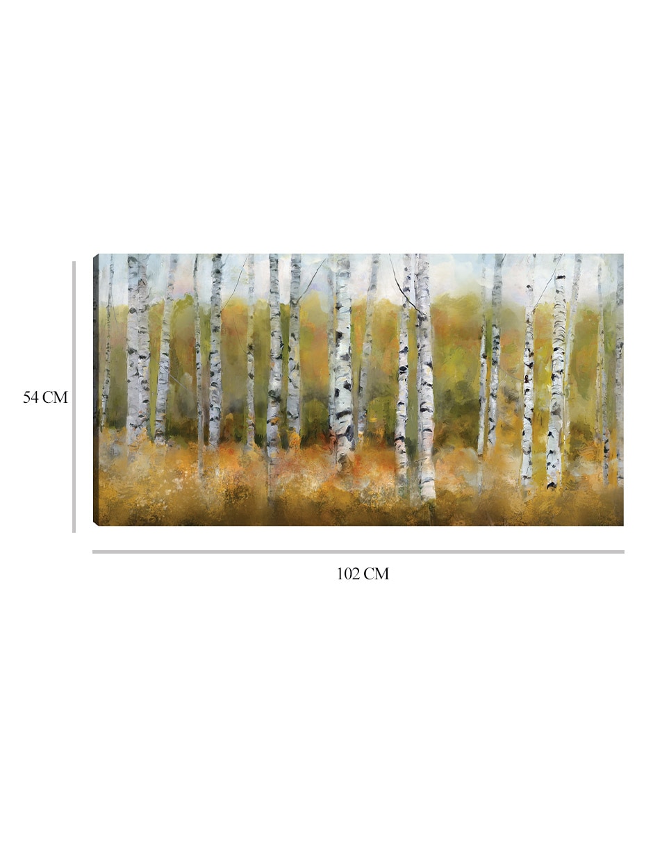 Cuadro decorativo técnica mixta Bosques 2