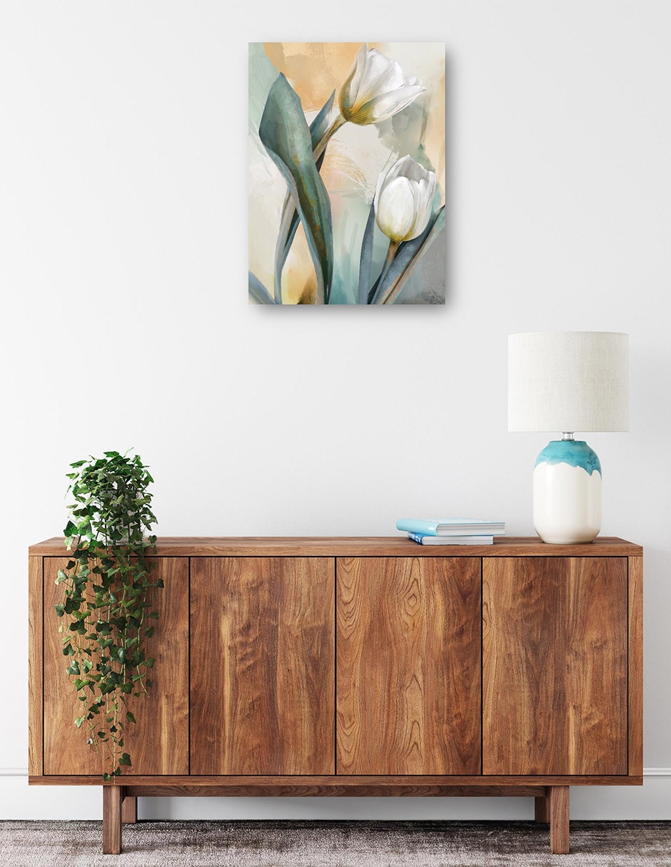 Cuadro decorativo Duetos Delicados I técnica mixta Floración 3