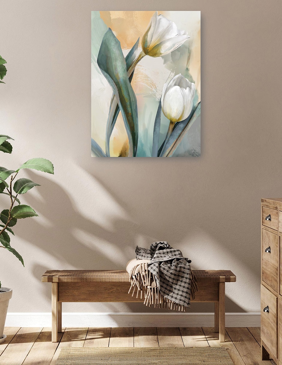 Cuadro decorativo Duetos Delicados I técnica mixta Floración 6