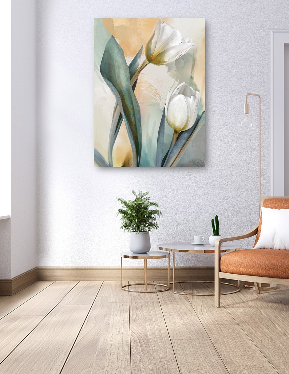 Cuadro decorativo Duetos Delicados I técnica mixta Floración 7