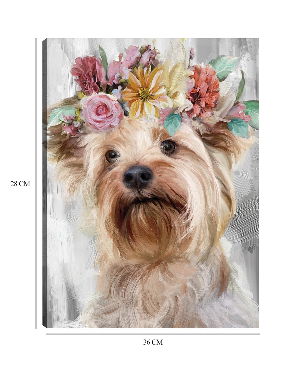 Cuadro decorativo El Poder de las Flores VIII técnica mixta Animales Domésticos 7