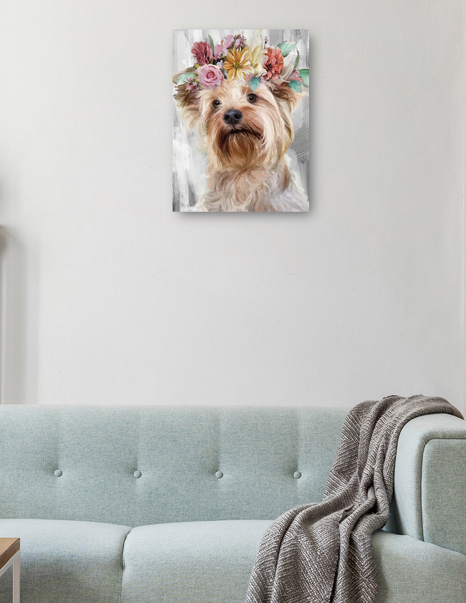 Cuadro decorativo El Poder de las Flores VIII técnica mixta Animales Domésticos 2