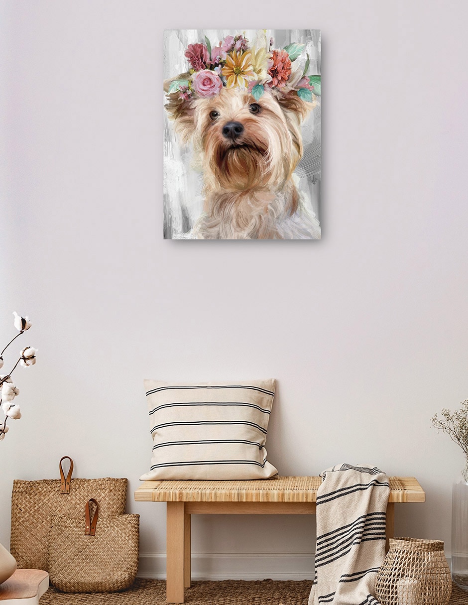 Cuadro decorativo El Poder de las Flores VIII técnica mixta Animales Domésticos 3