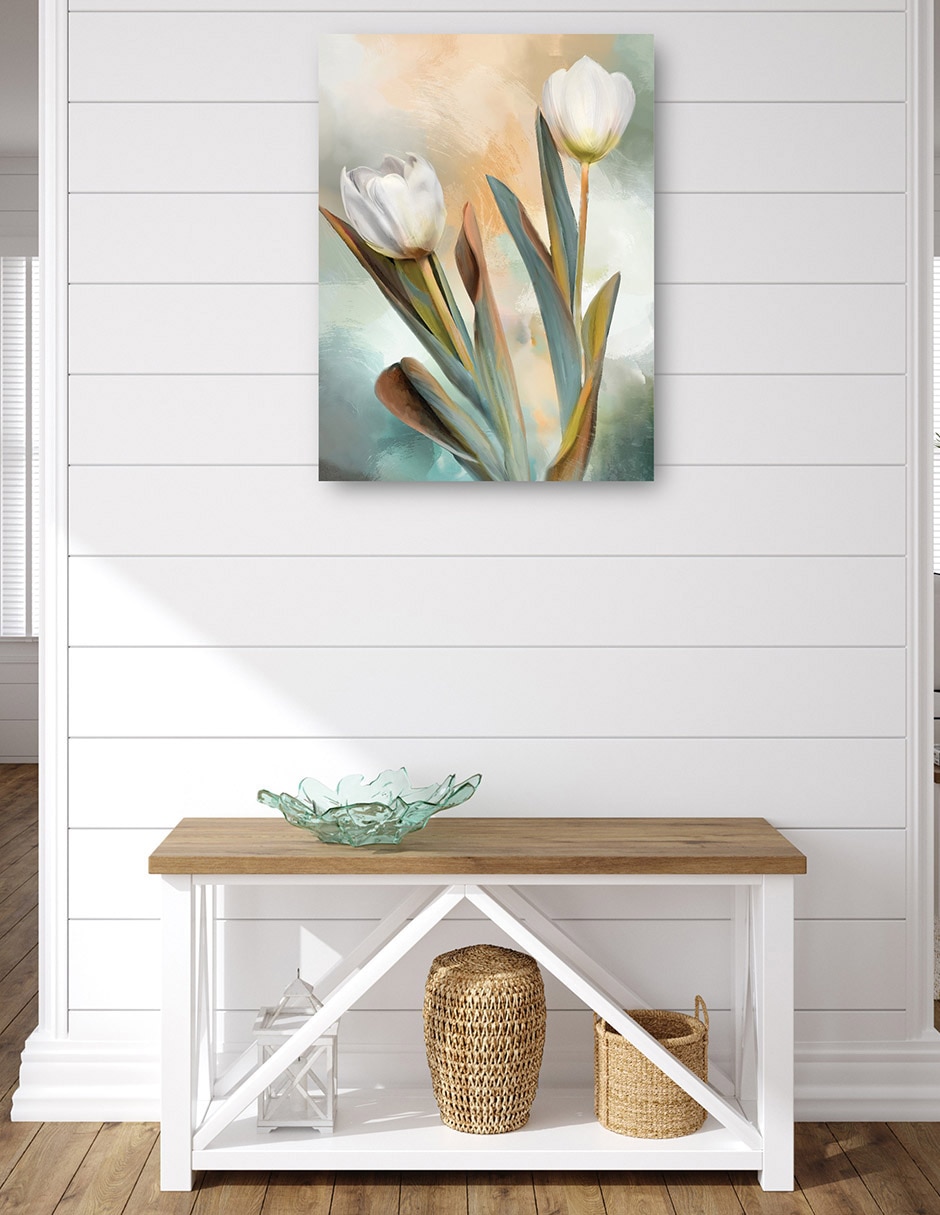 Cuadro decorativo Duetos Delicados II técnica mixta Floración 4