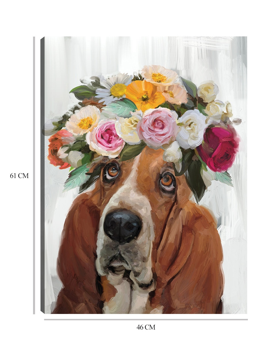 Cuadro decorativo El Poder de las Flores II técnica mixta Animales Domésticos 9