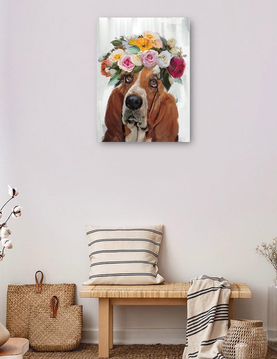 Cuadro decorativo El Poder de las Flores II técnica mixta Animales Domésticos 3