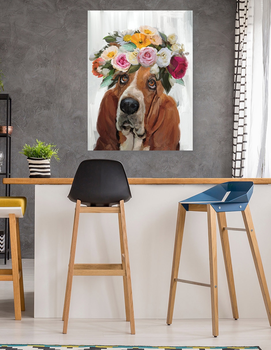 Cuadro decorativo El Poder de las Flores II técnica mixta Animales Domésticos 5