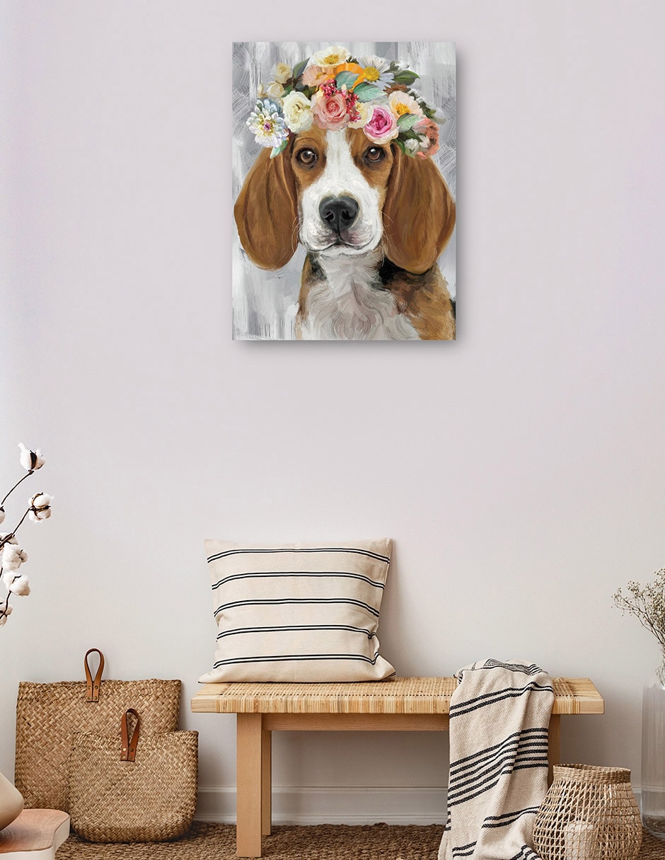 Cuadro decorativo El Poder de las Flores IX técnica mixta Animales Domésticos 3