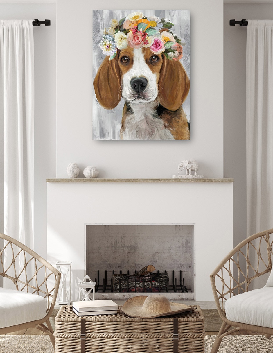 Cuadro decorativo El Poder de las Flores IX técnica mixta Animales Domésticos 4