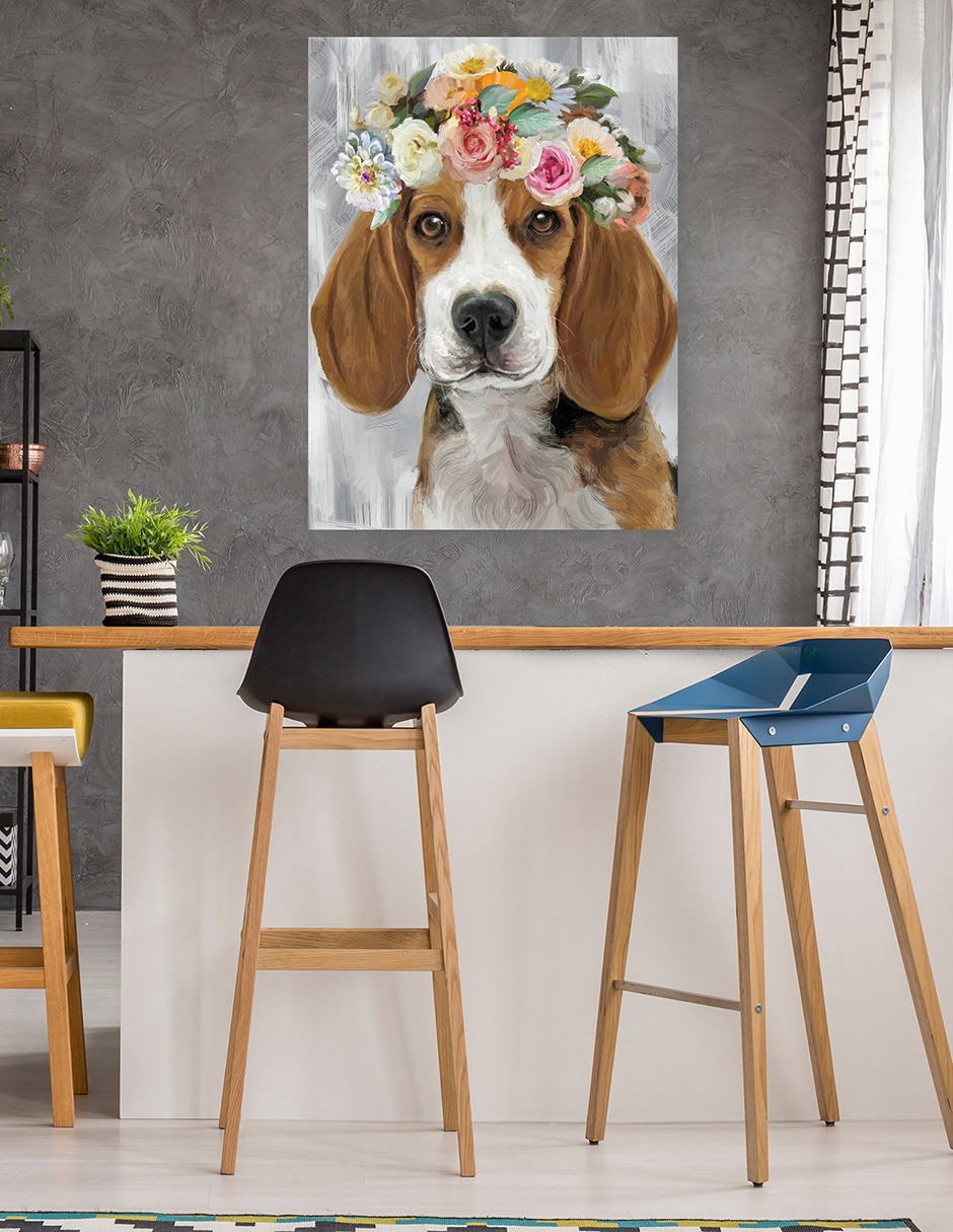 Cuadro decorativo El Poder de las Flores IX técnica mixta Animales Domésticos 5