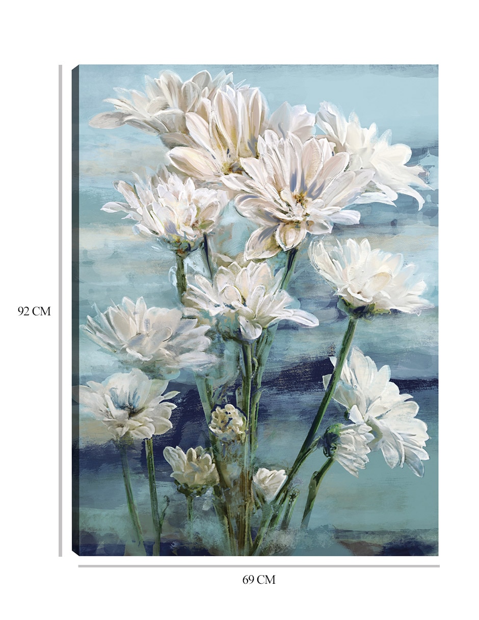 Cuadro decorativo Emerson técnica mixta Arreglo Floral 2