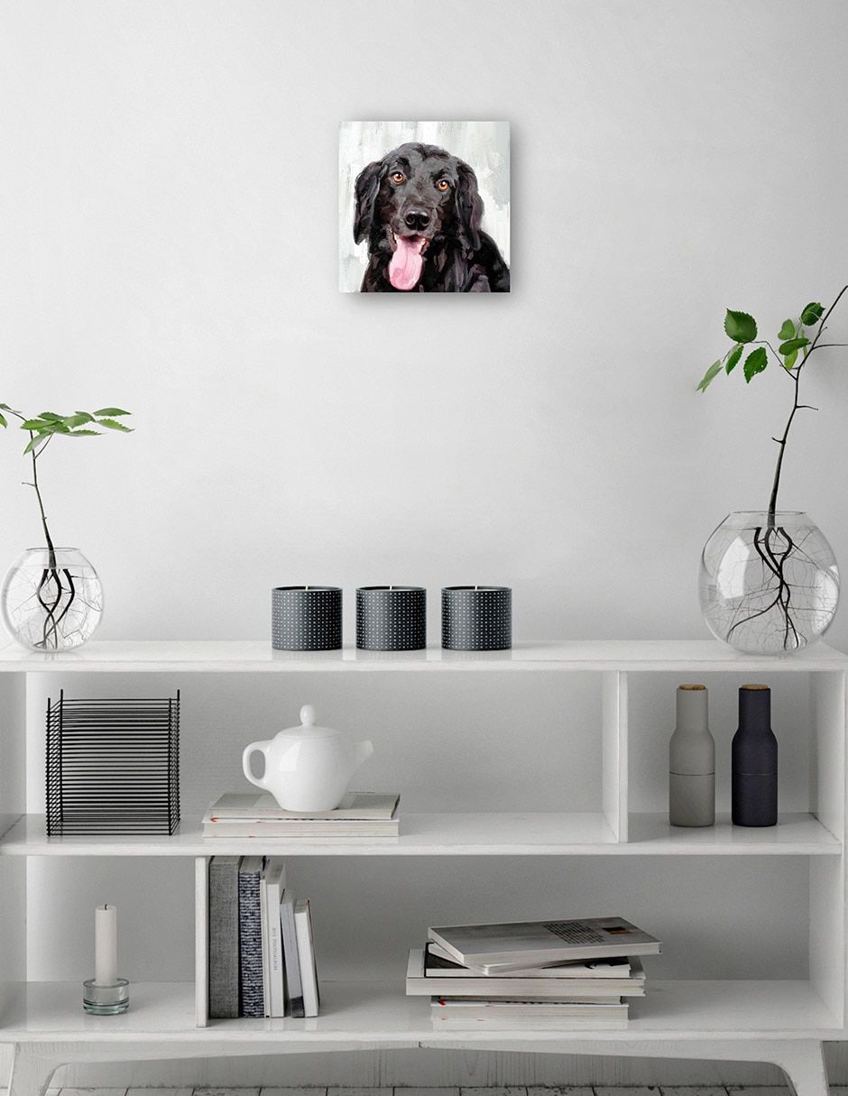 Cuadro decorativo Días de Perros I técnica mixta Animales Domésticos 2