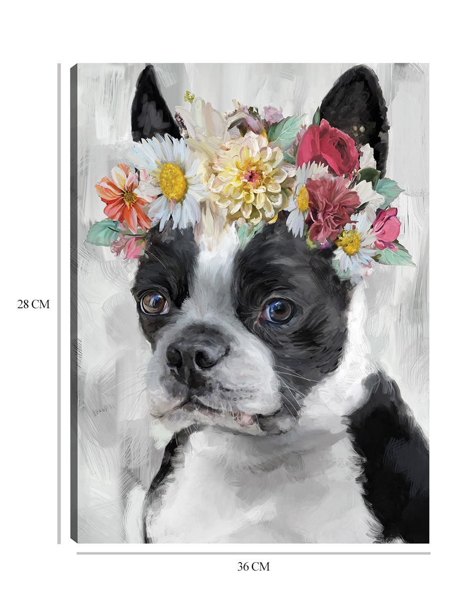 Cuadro decorativo El Poder de las Flores VII técnica mixta Animales Domésticos 2
