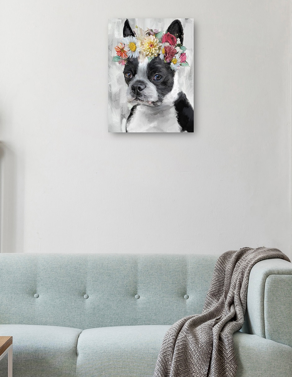 Cuadro decorativo El Poder de las Flores VII técnica mixta Animales Domésticos 2