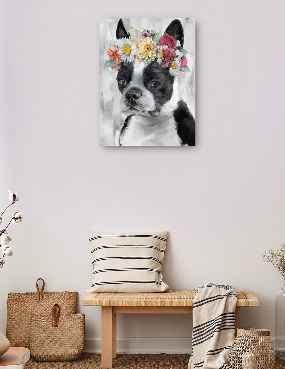 Cuadro decorativo El Poder de las Flores VII técnica mixta Animales Domésticos 3