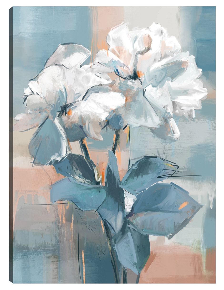Cuadro decorativo Dueto de Primavera técnica mixta Arreglo Floral