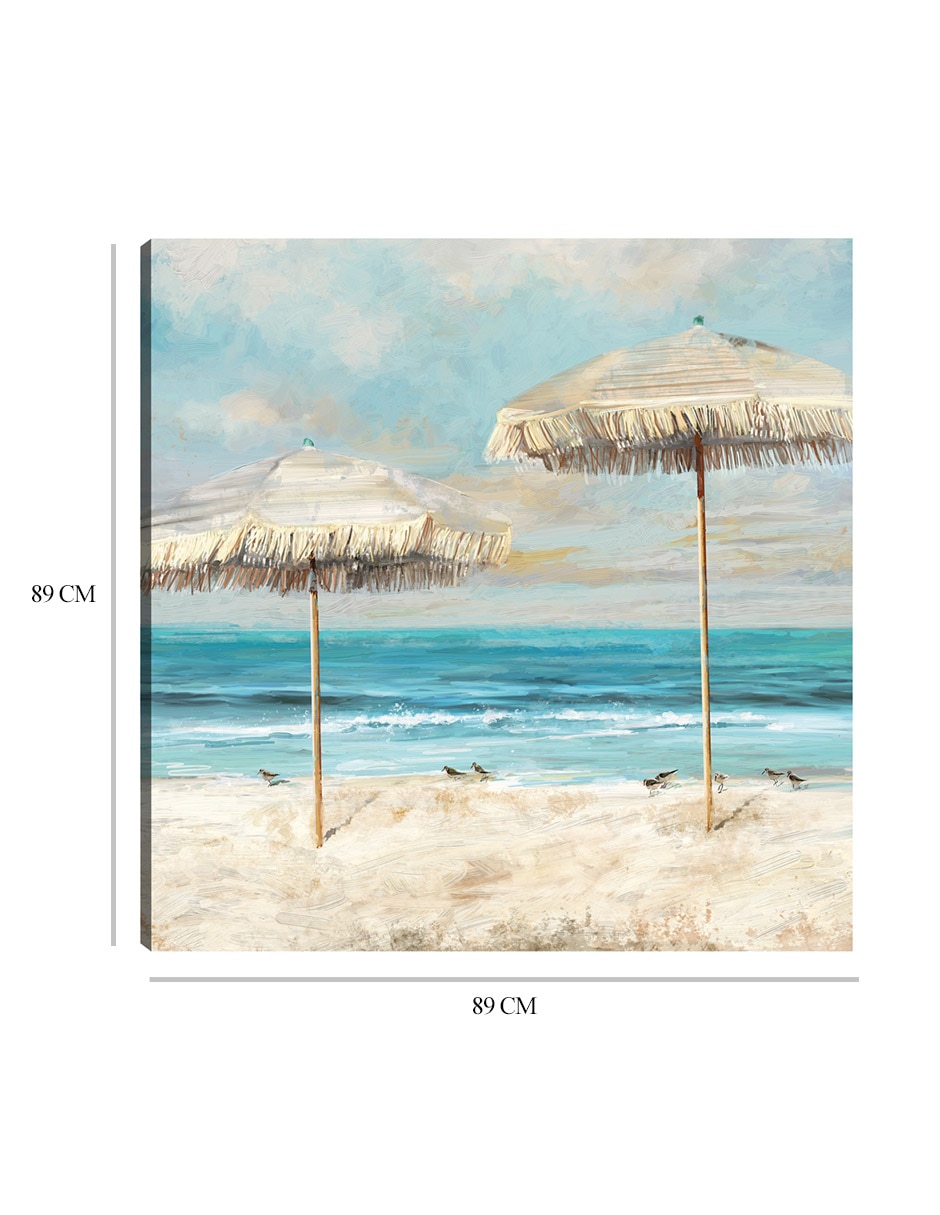 Cuadro decorativo Dúo de Playa técnica mixta Playas 3