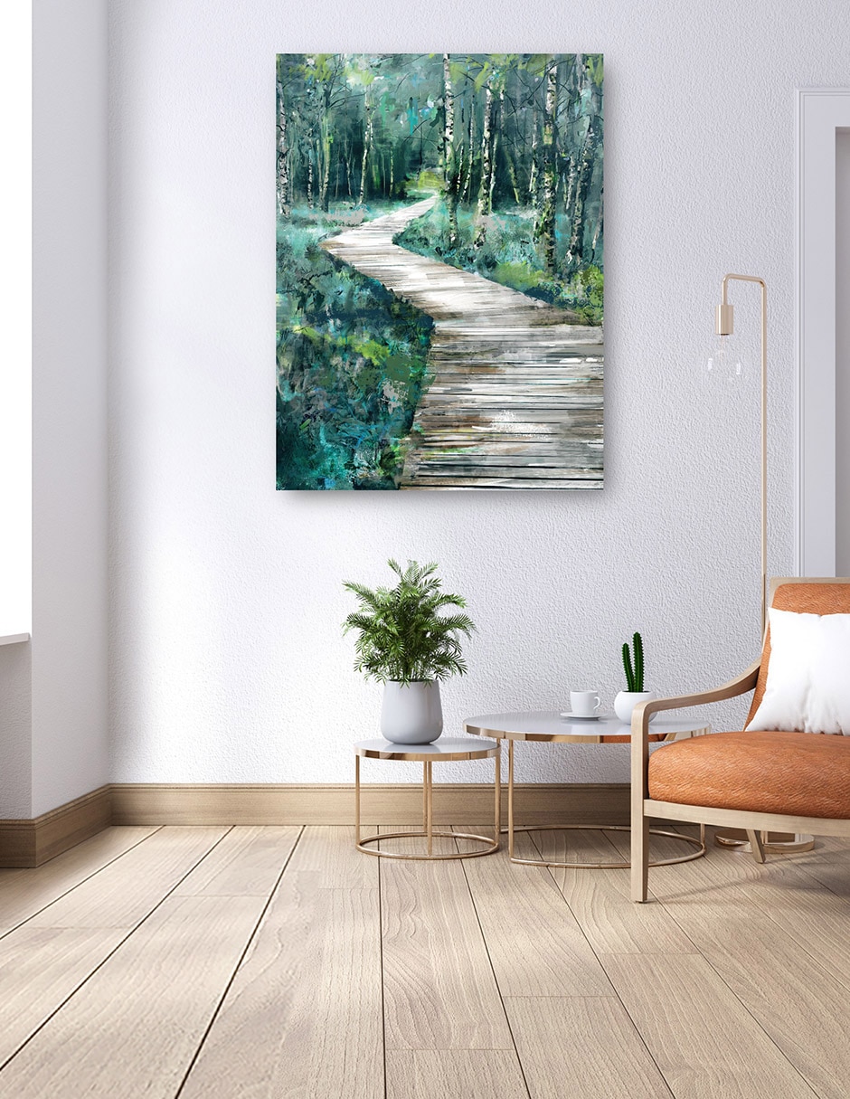 Cuadro decorativo El Sentier técnica mixta Caminos 6