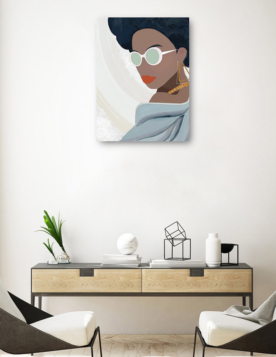 Cuadro decorativo Destino técnica mixta Gente 3