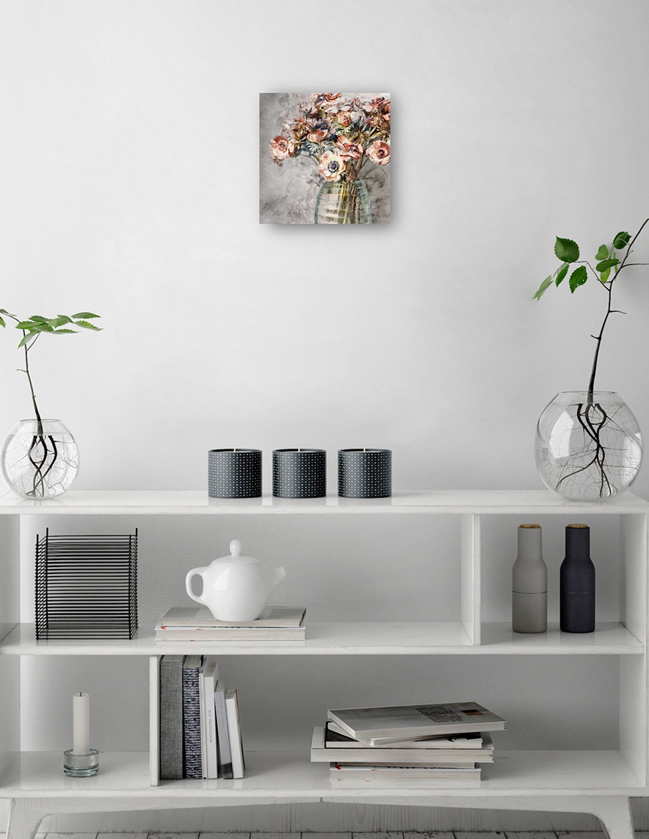 Cuadro decorativo Eco técnica mixta Floreros 2