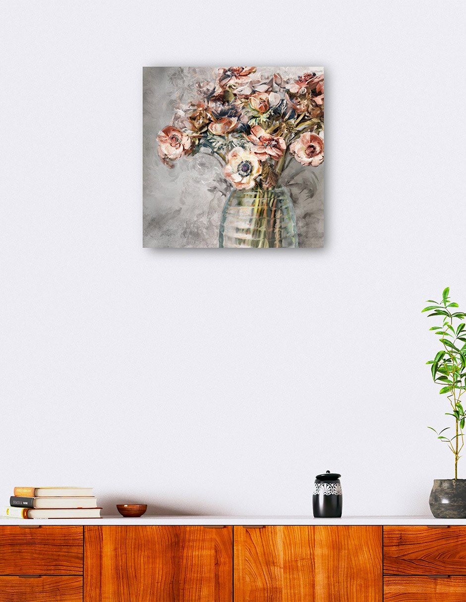 Cuadro decorativo Eco técnica mixta Floreros 6