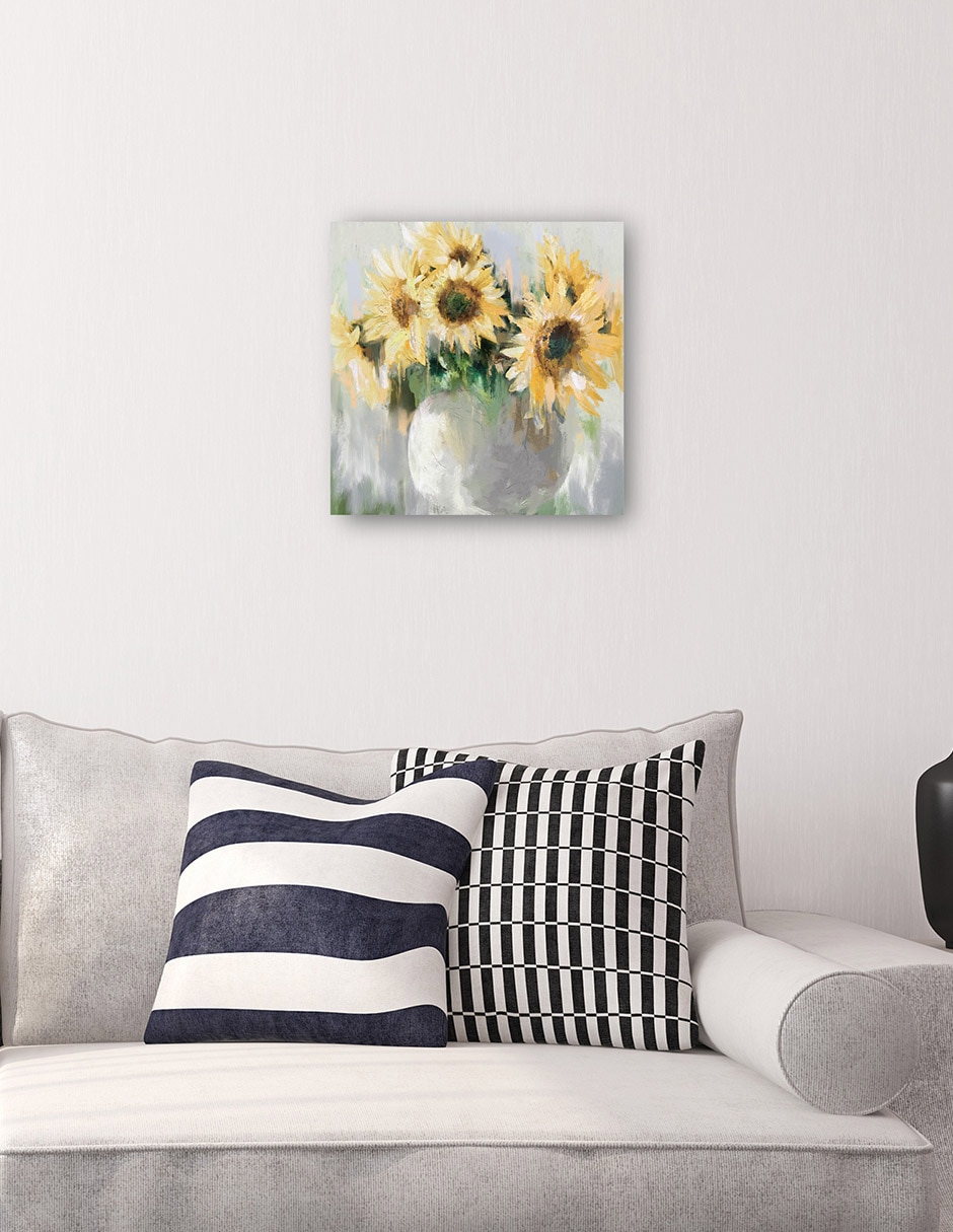 Cuadro decorativo Días Soleados técnica mixta Girasoles 4