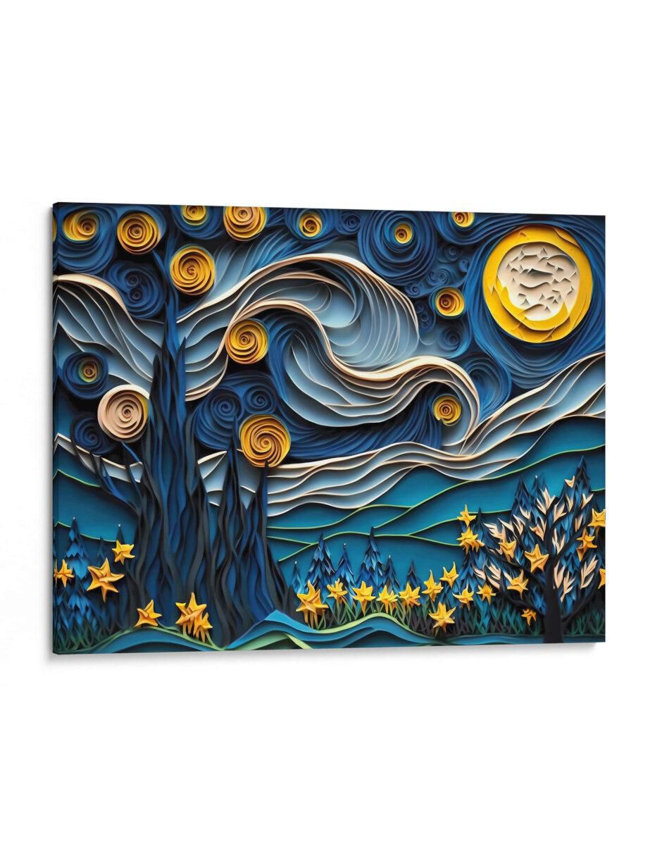 Cuadro decorativo La noche estrellada por Mafer Villarreal
