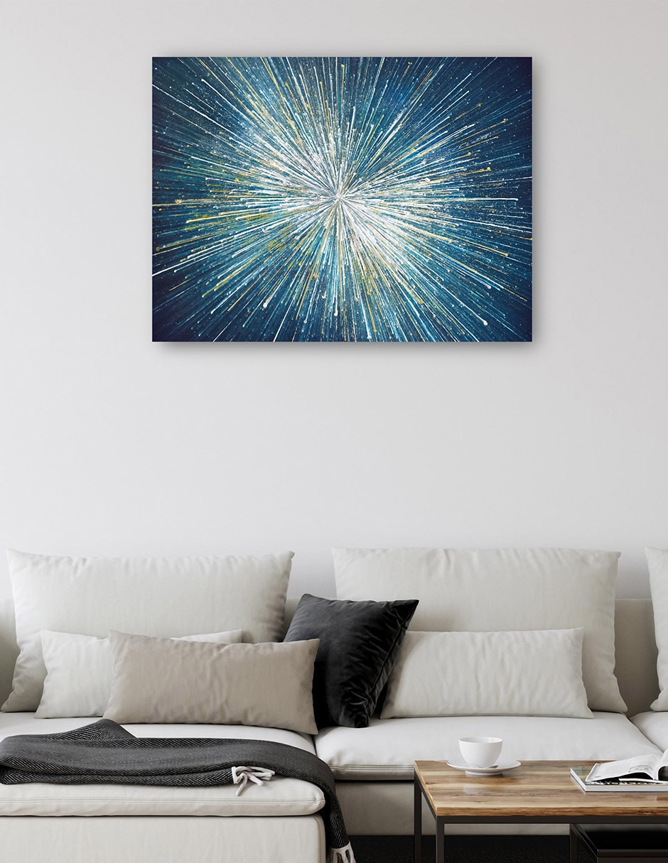 Cuadro decorativo Estallido estelar técnica mixta Formas 7