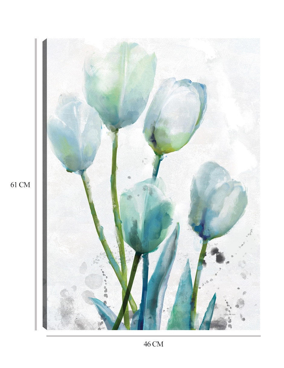 Cuadro decorativo Encuentro de tulipanes II técnica mixta Floración 2