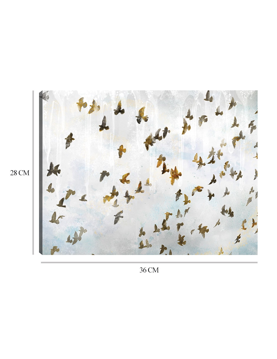 Cuadro decorativo En vuelo técnica mixta Aves Silvestres 3