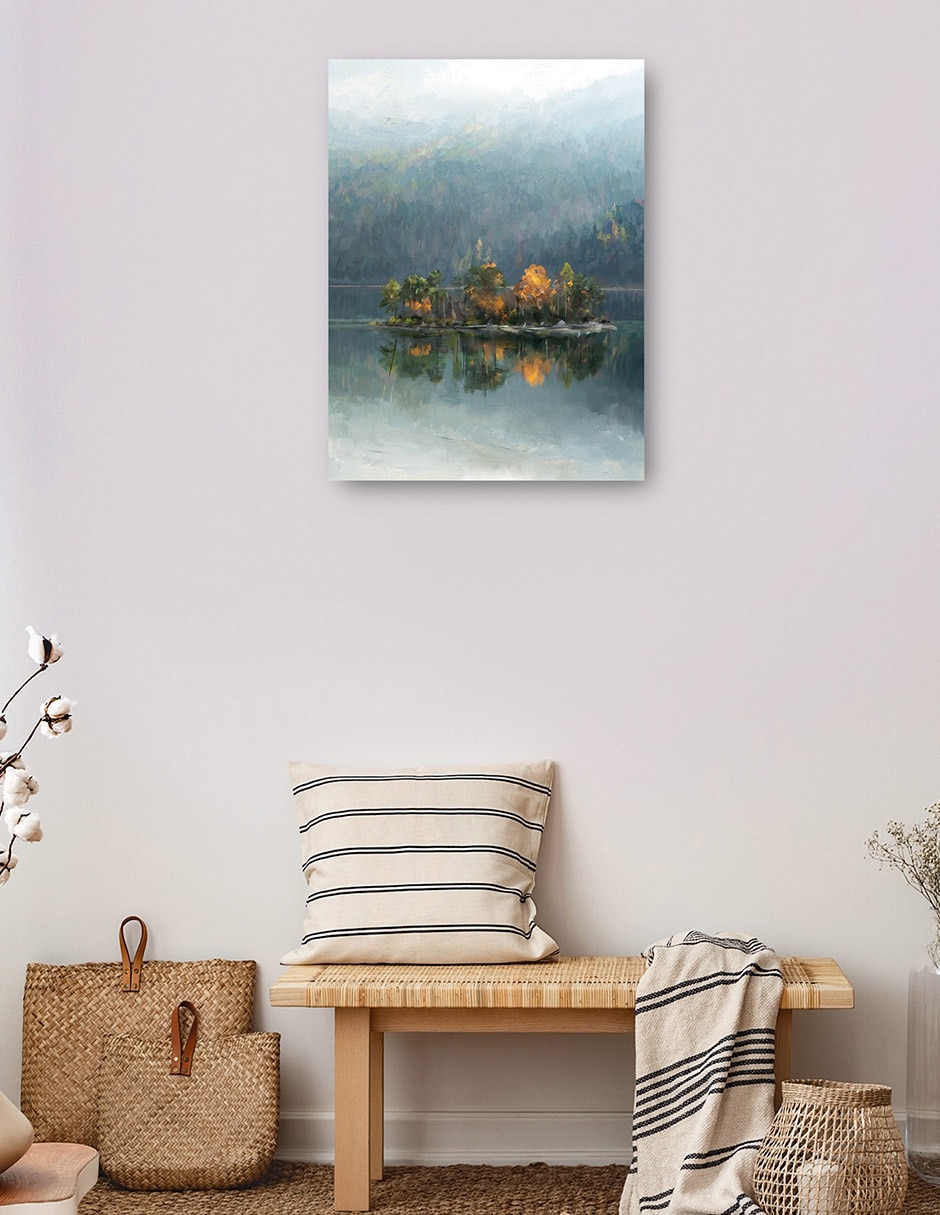 Cuadro decorativo Escape del lago técnica mixta Lagos 5