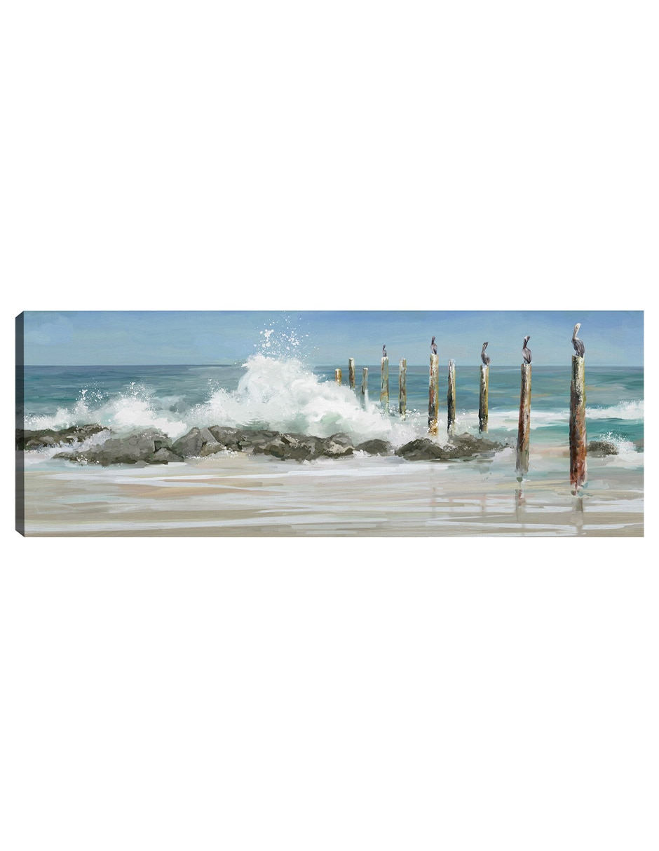 Cuadro decorativo Encaramado por el mar técnica mixta Playas Cuadro decorativo Encaramado por el mar técnica mixta Playas