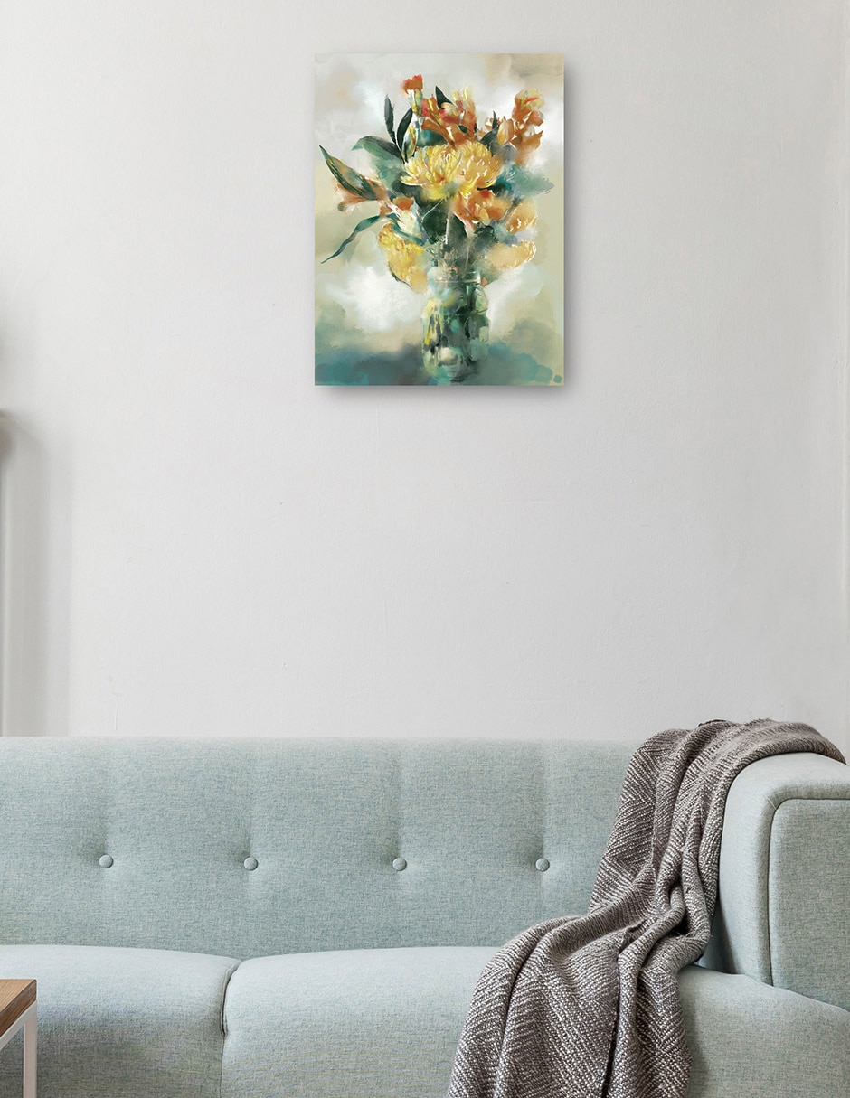Cuadro decorativo Esplendor técnica mixta Floreros 4
