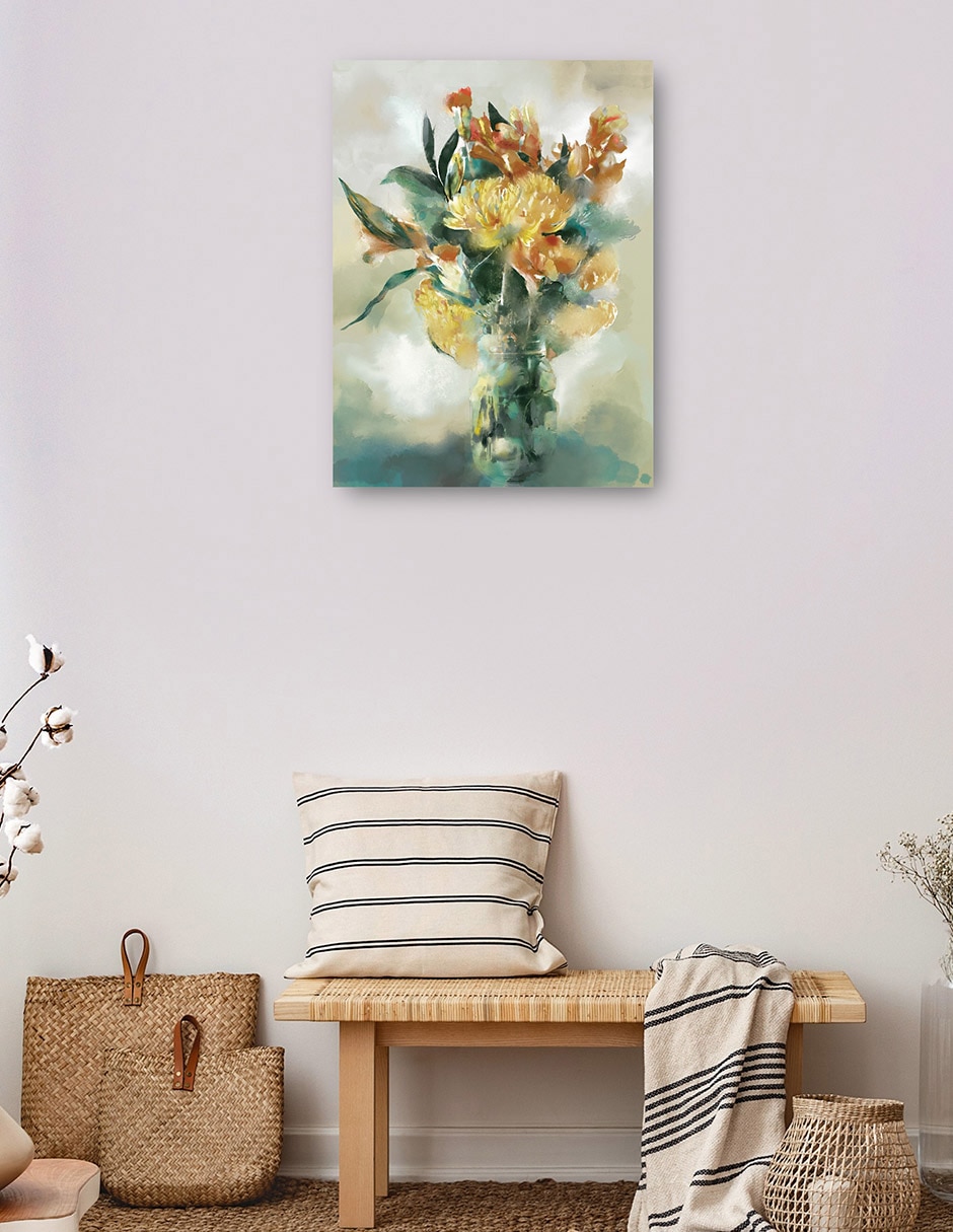 Cuadro decorativo Esplendor técnica mixta Floreros 5
