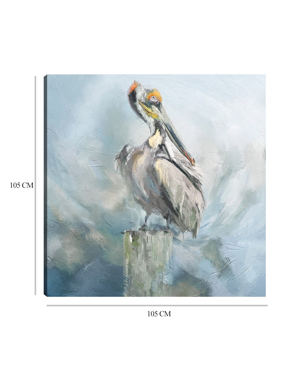 Cuadro decorativo Encaramado en el paraíso técnica mixta Aves Silvestres 2