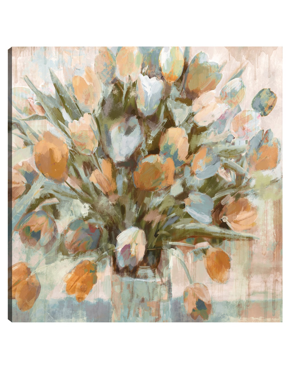 Cuadro decorativo Espléndida Plaza Coral técnica mixta Floreros