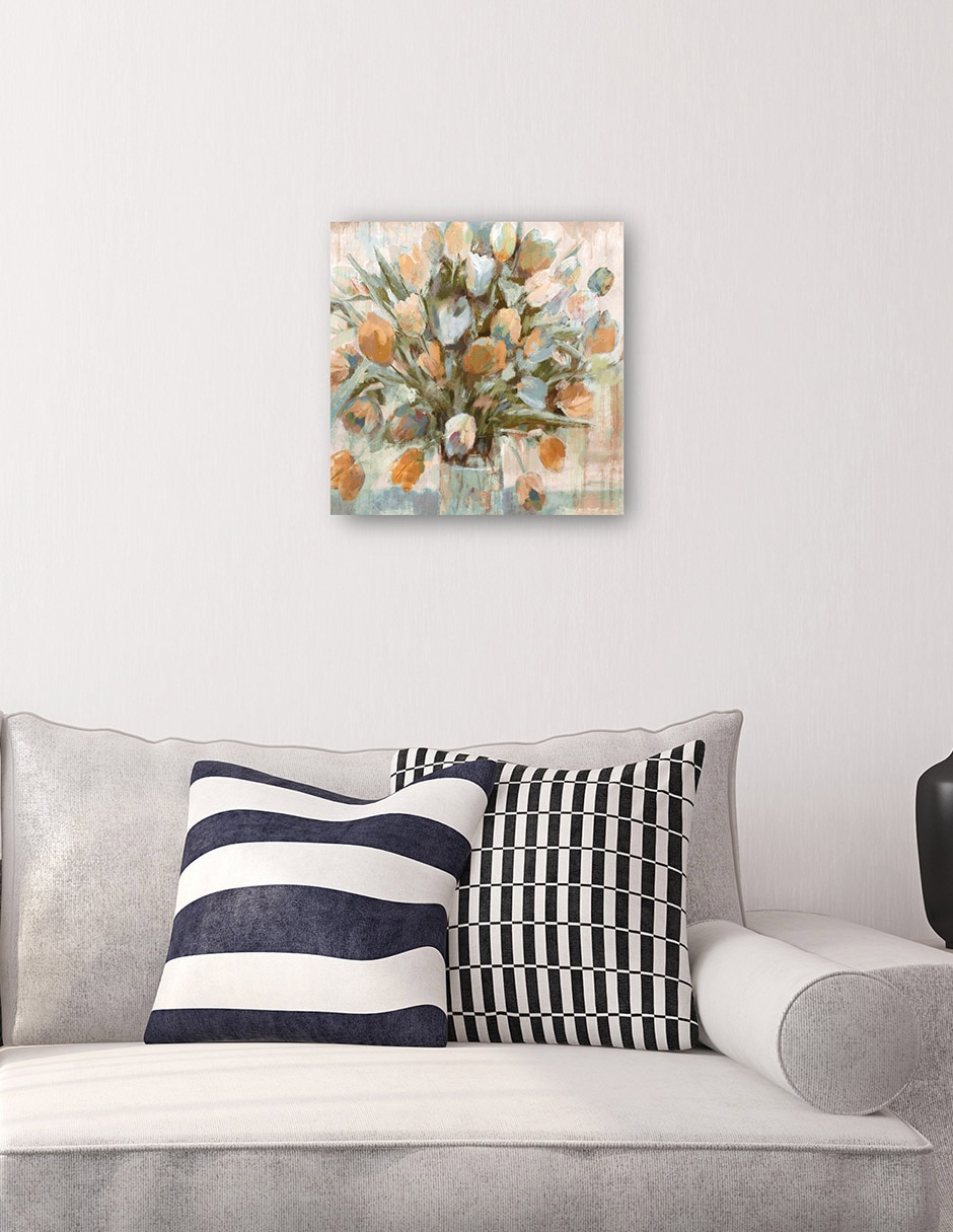Cuadro decorativo Espléndida Plaza Coral técnica mixta Floreros 6