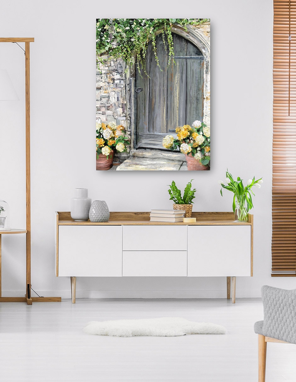 Cuadro decorativo Entrada graciosa técnica mixta Lugares 8