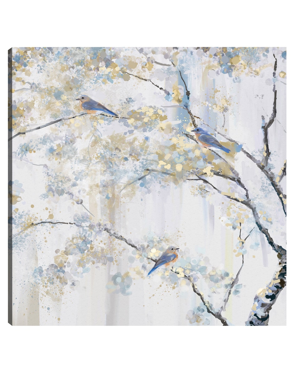 Cuadro decorativo Encaramado técnica mixta Primavera