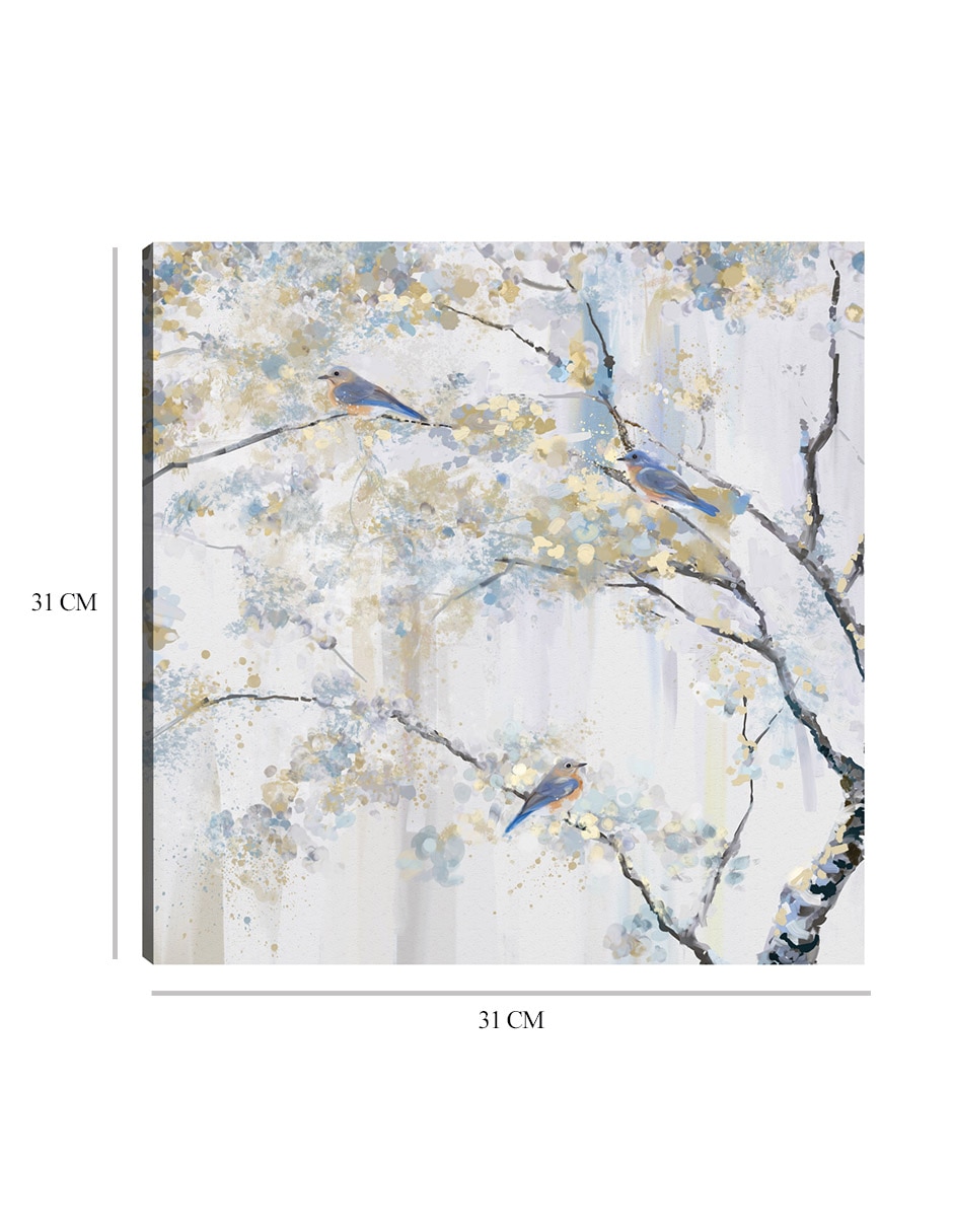 Cuadro decorativo Encaramado técnica mixta Primavera 9