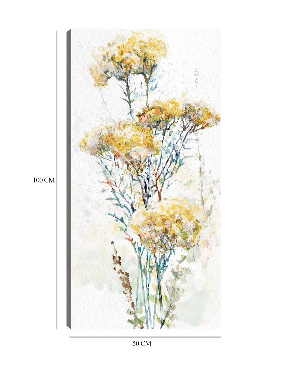 Cuadro decorativo Enloquecido II técnica mixta Arreglo Floral 3