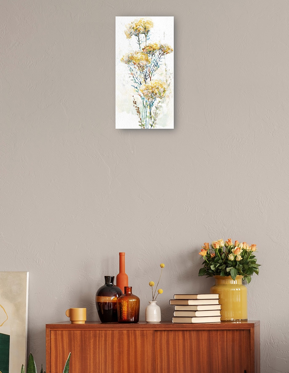 Cuadro decorativo Enloquecido II técnica mixta Arreglo Floral 5
