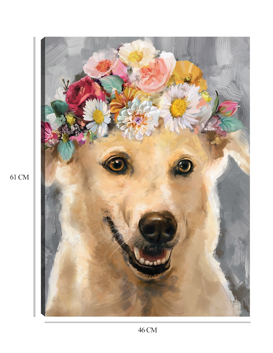 Cuadro decorativo Flor de poder VI técnica mixta Arreglo Floral 2